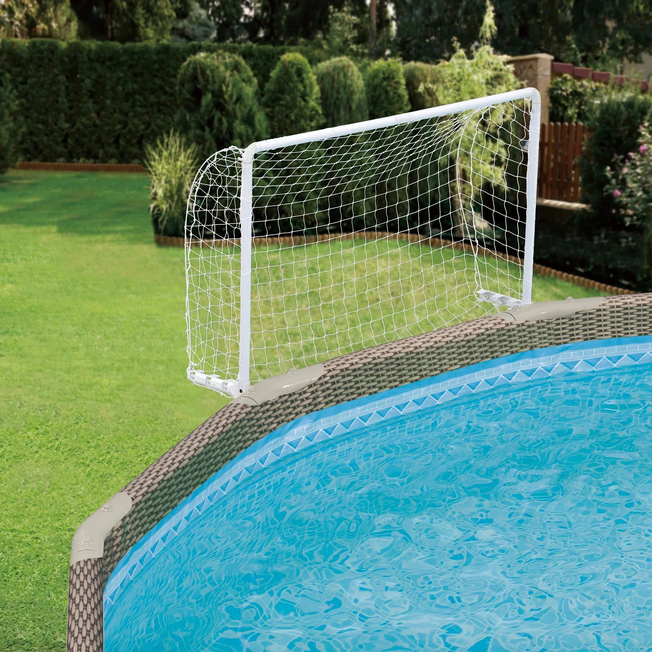 Funsicle 15ft Oasis Above Ground Metal Frame Swimming Pool - Easy Setup SmartConnect Pro Poles TwoInOne Skimmer