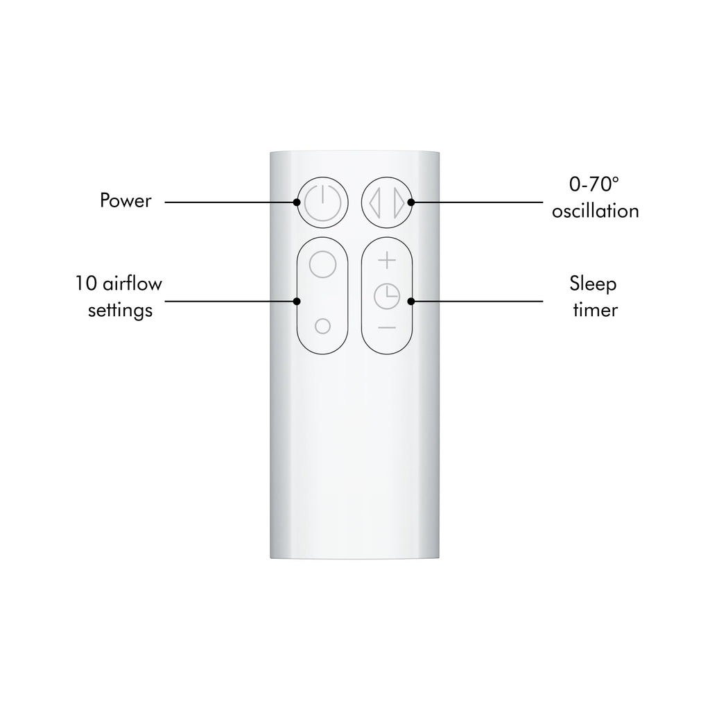 Dyson Cool AM07 Bladeless Tower Fan - Powerful Air Multiplier Cooling For Large Rooms