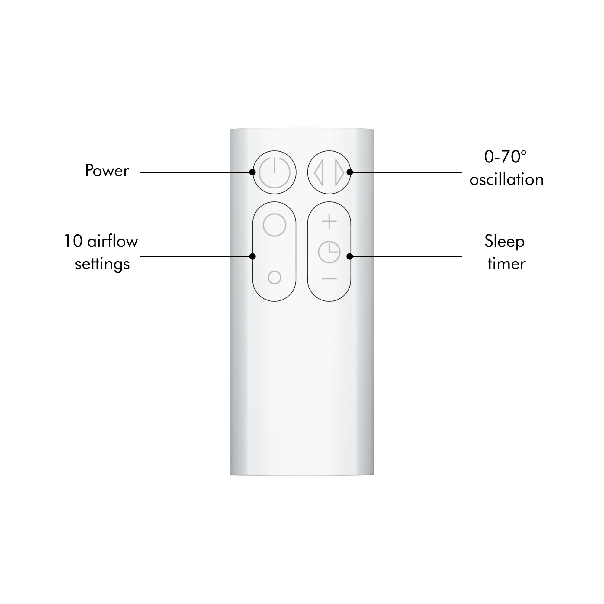 Dyson Cool AM07 Bladeless Tower Fan - Powerful Air Multiplier Cooling For Large Rooms