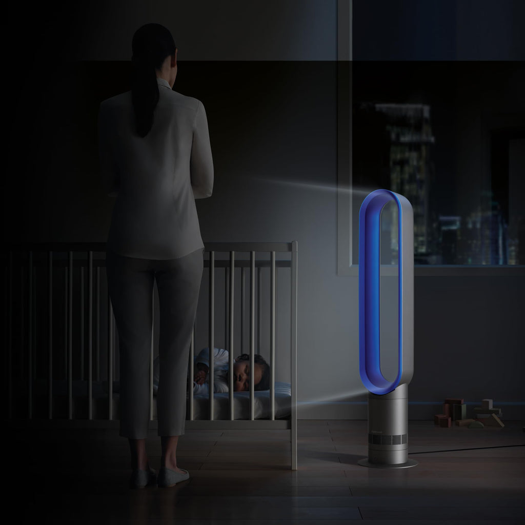 Dyson Cool AM07 Air Multiplier Bladeless Tower Fan - Powerful 70 Degree Oscillation With 10 Speed Settings