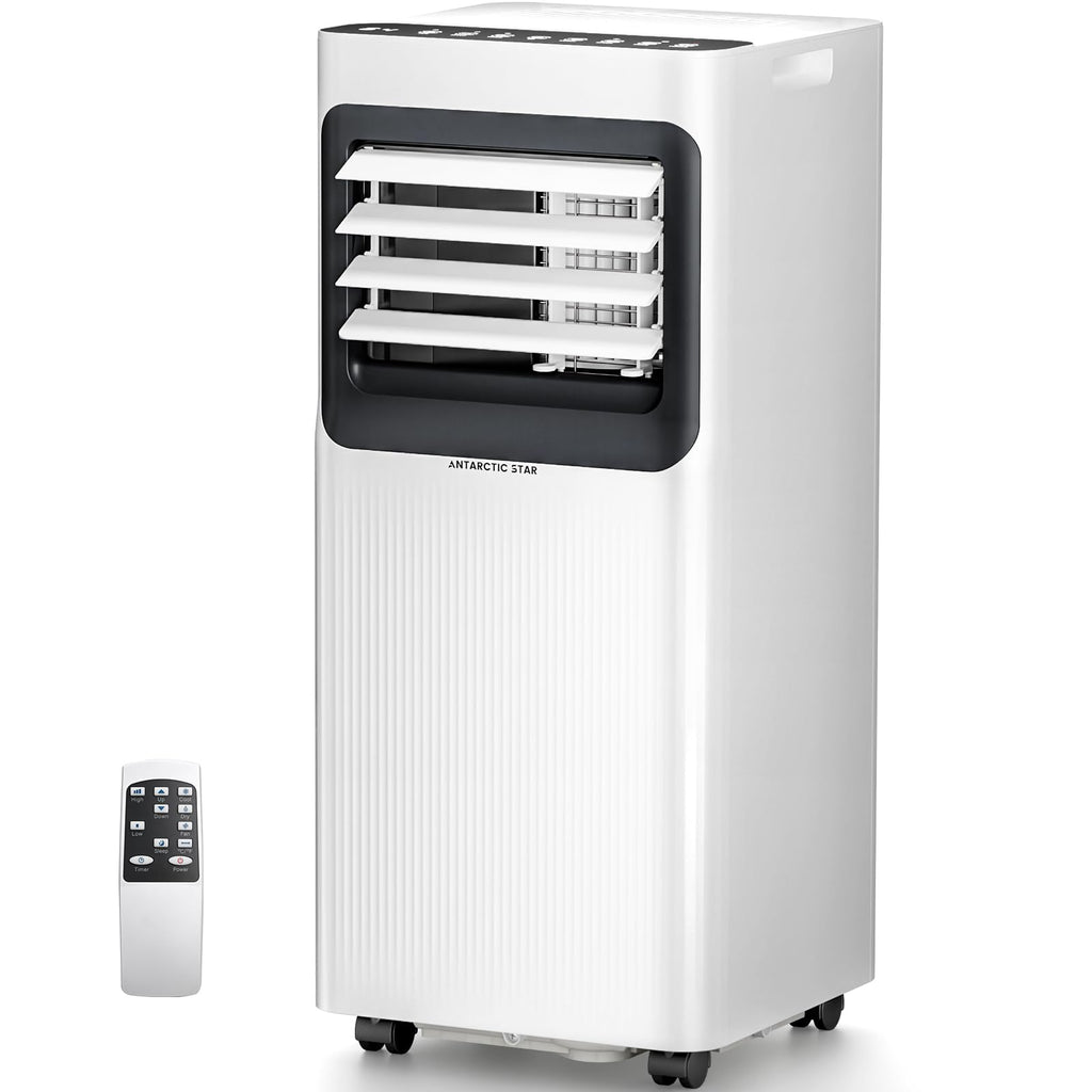 Antarctic Star 8000 BTU Portable Air Conditioner 5 In 1 Unit With Cool Dehumidifier Fan Sleep Timer Auto Swing