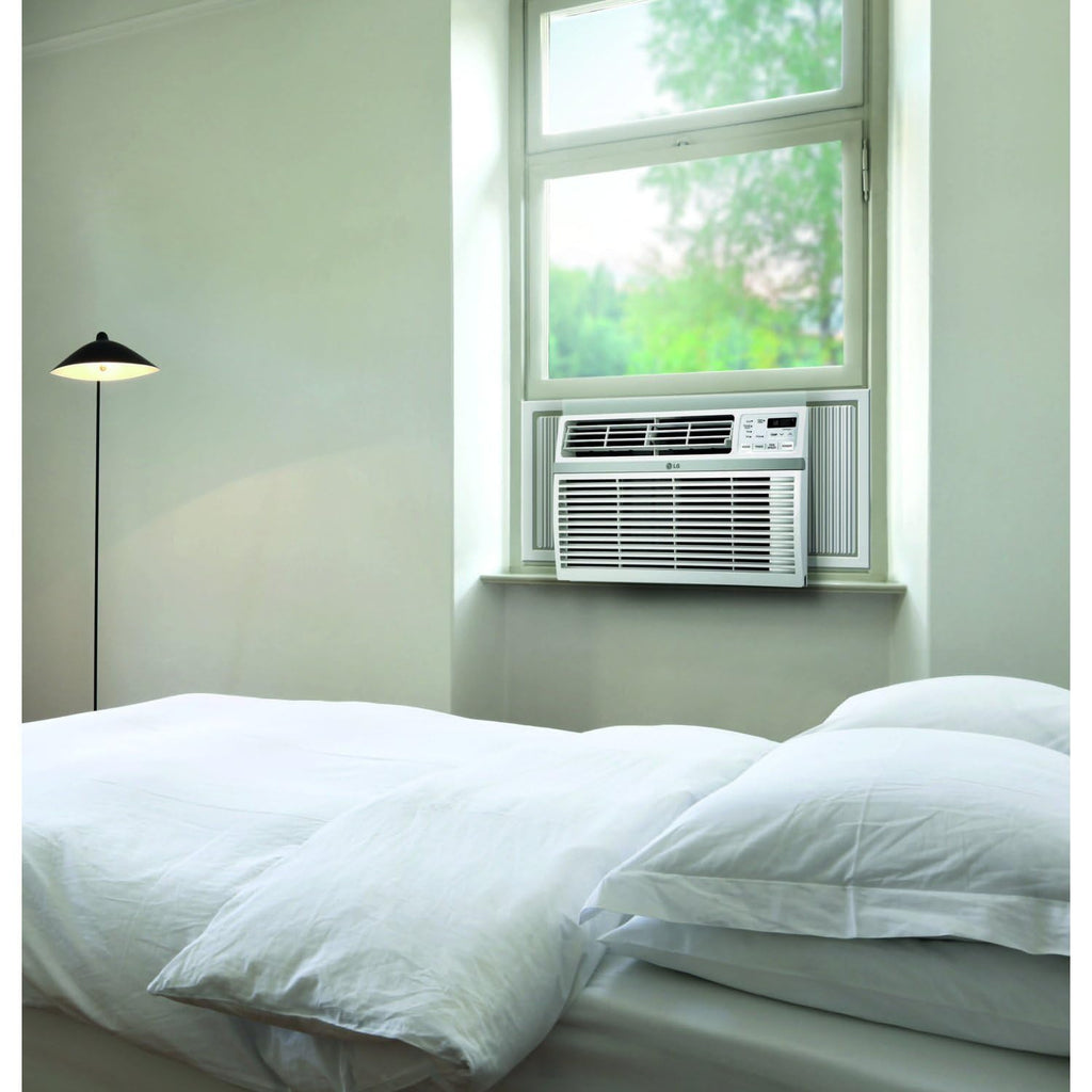 LG 8000 BTU Window Air Conditioner - Quiet 53 dB Operation With Remote And 3 Cooling Speeds