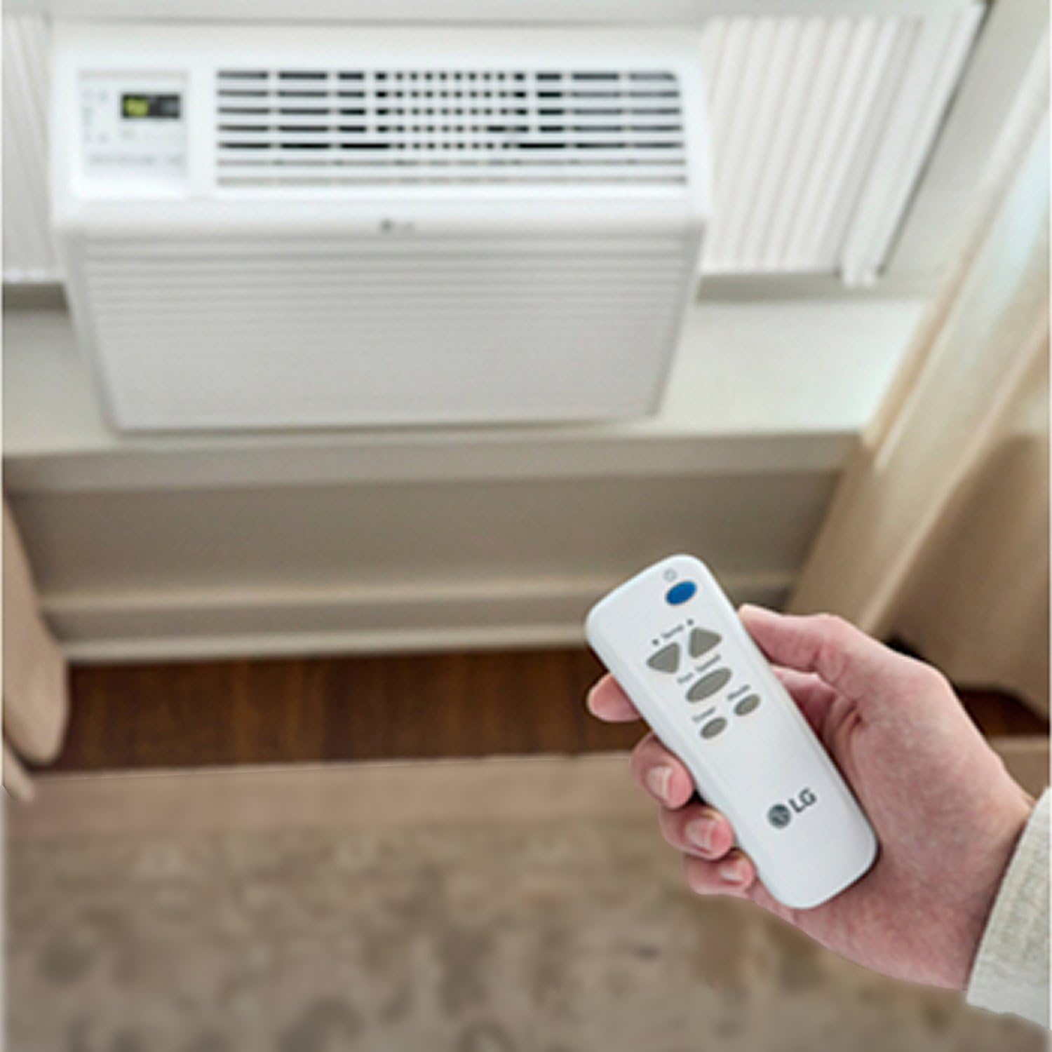 LG 6000 BTU Window Air Conditioner 115V - Quiet Operation With Remote 2 Cooling And Fan Speeds Cools 250 Sq Ft