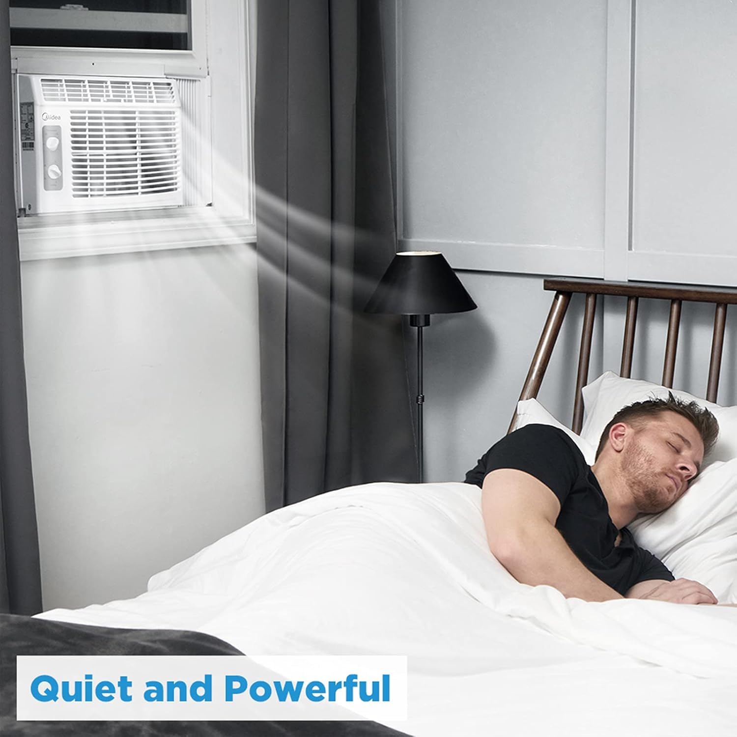 Midea 5000 BTU EasyCool Small Window Air Conditioner - Cools Up To 150 Sq Ft With Reusable Filter
