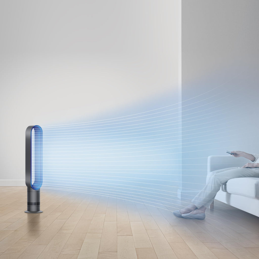 Dyson Cool AM07 Air Multiplier Bladeless Tower Fan - Powerful 70 Degree Oscillation With 10 Speed Settings