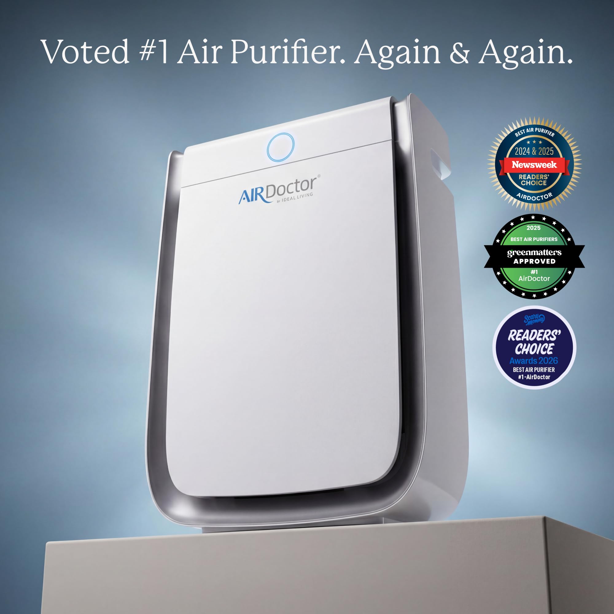 Air Doctor AD3500 Smart App Air Purifier Gas VOC Reduction With Premium Carbon Filtration for Allergens Smoke Dust