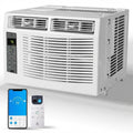 MERXENG 8000 BTU Window Air Conditioner - Energy Efficient Quiet Operation With Remote Control And WiFi Plus