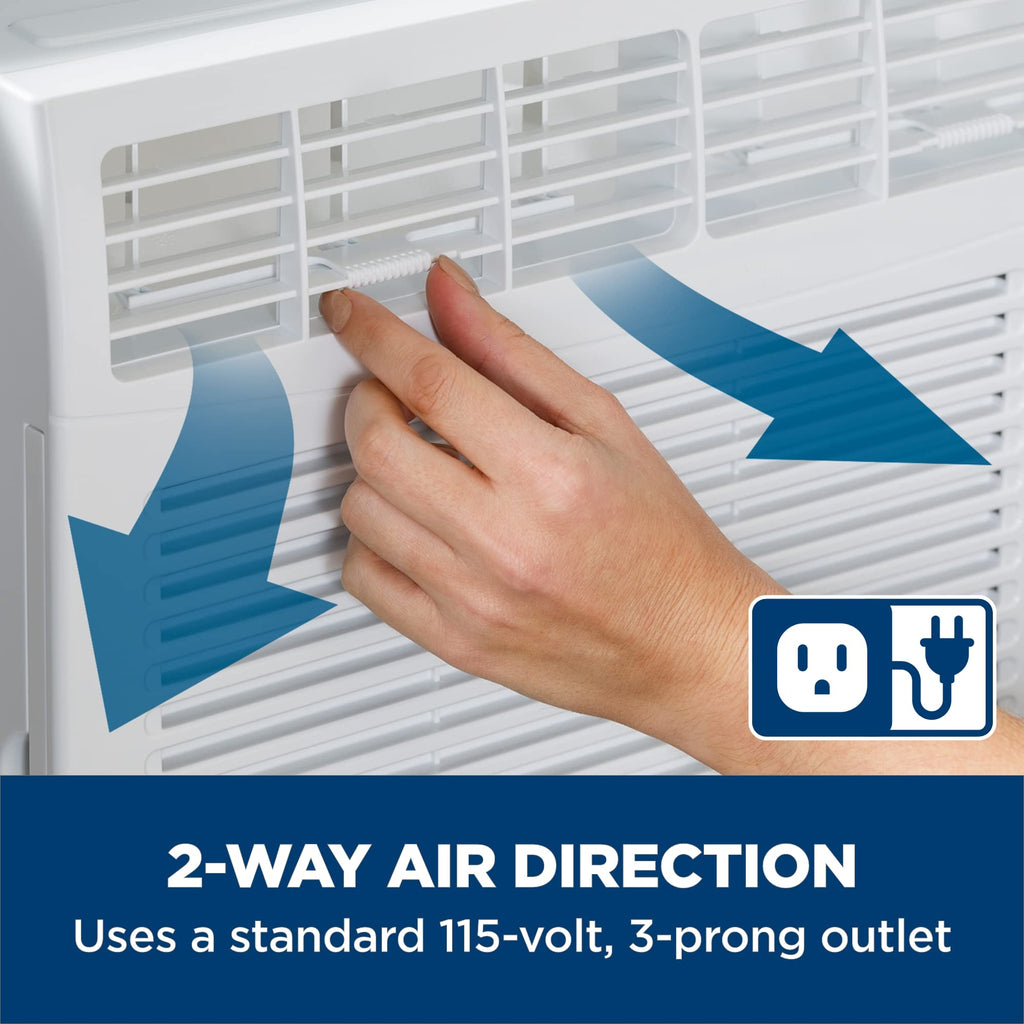 GE Window Air Conditioner Unit - Cools Small Rooms Up To 150 Sq Ft With 5100 BTU Mechanical Cooling