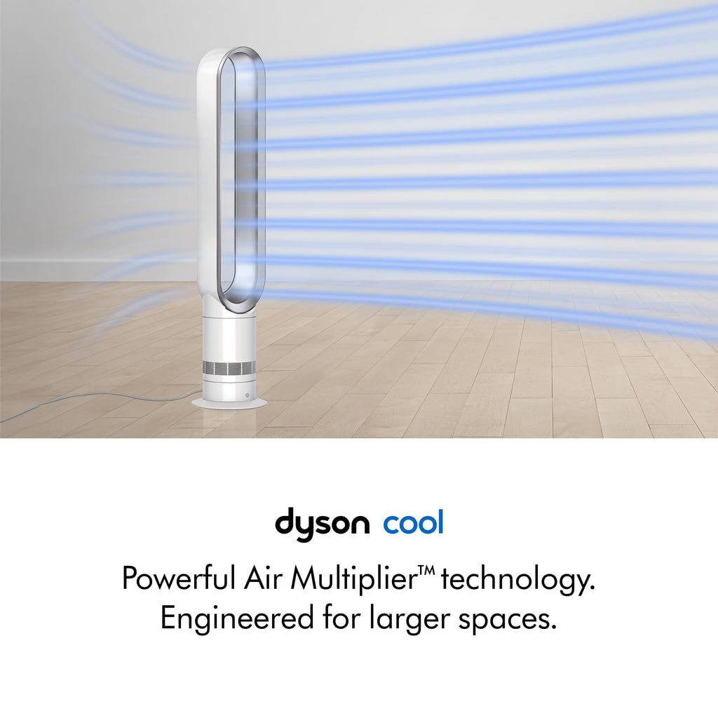 Dyson Cool AM07 Bladeless Tower Fan - Powerful Air Multiplier Cooling For Large Rooms