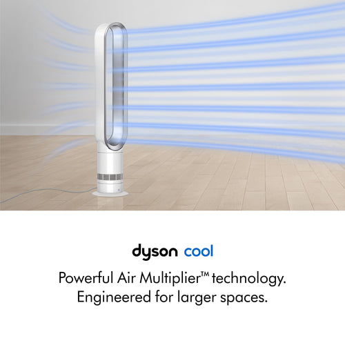 Dyson Cool AM07 Bladeless Tower Fan - Powerful Air Multiplier Cooling For Large Rooms
