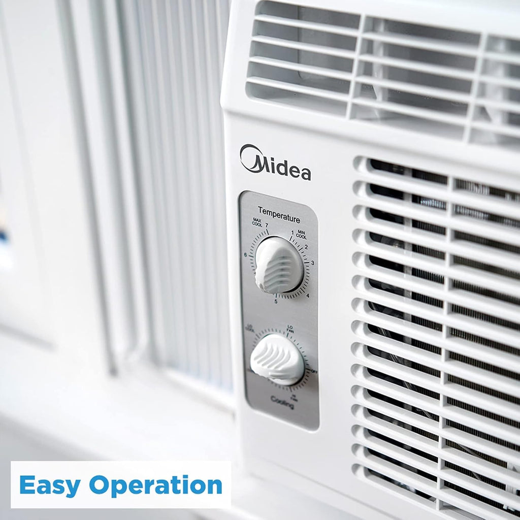 Midea 5000 BTU EasyCool Small Window Air Conditioner - Cools Up To 150 Sq Ft With Reusable Filter