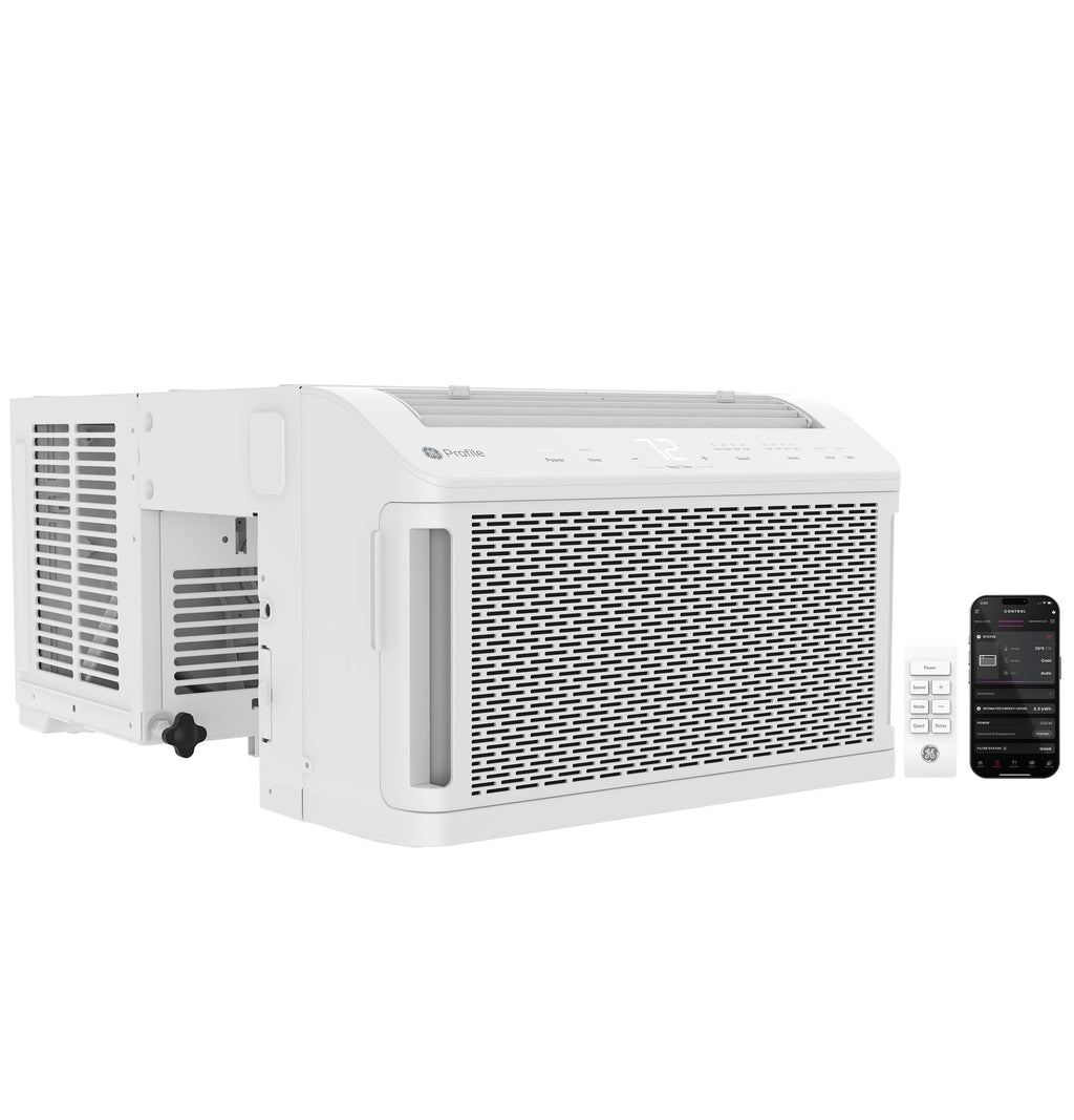 GE Profile ClearView Window Air Conditioner Unit - Ultra Quiet, Energy Efficient Cooling For 350 Sq Ft, Smart Home Ready