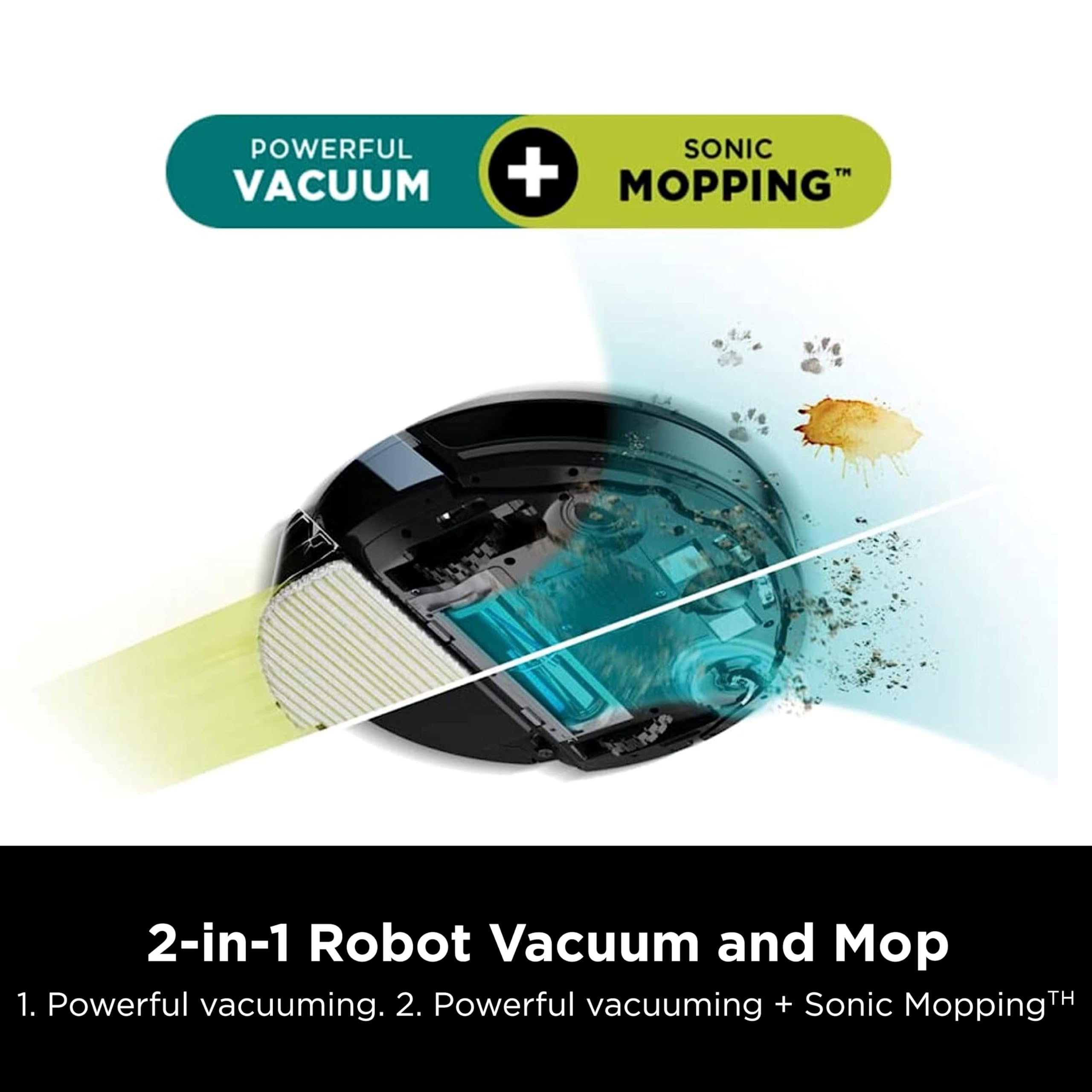 Shark AI Ultra 2-In-1 Robot Vacuum And Mop - Sonic Mopping Matrix Clean Self-Emptying Base