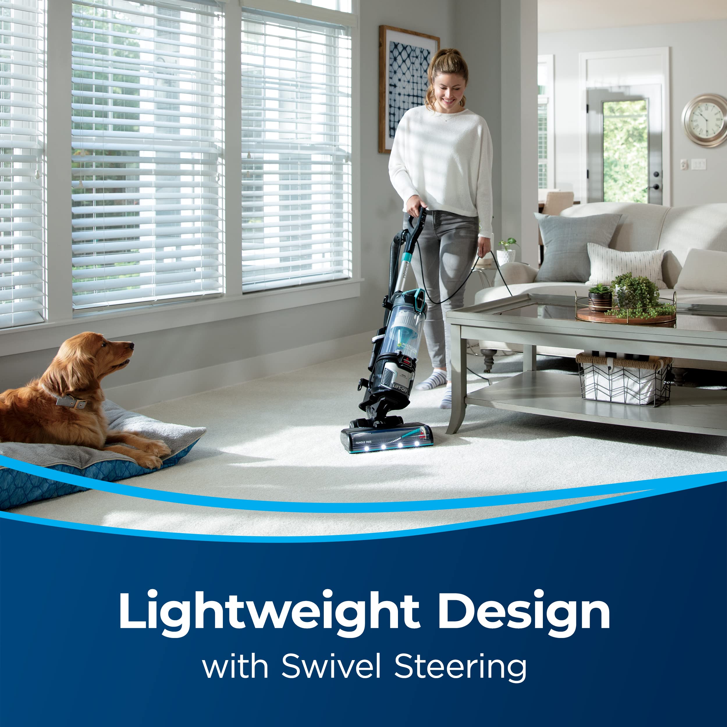 Bissell MultiClean Allergen Lift-Off Pet Vacuum With HEPA Sealed System Detachable Canister For Stairs And Upholstery