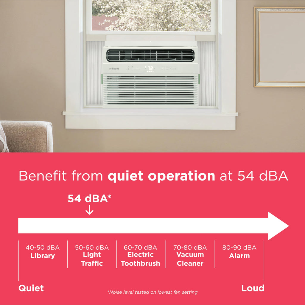 Frigidaire 8000 BTU Smart Window Air Conditioner - WiFi Enabled with Remote, Quiet Operation, Eco Mode