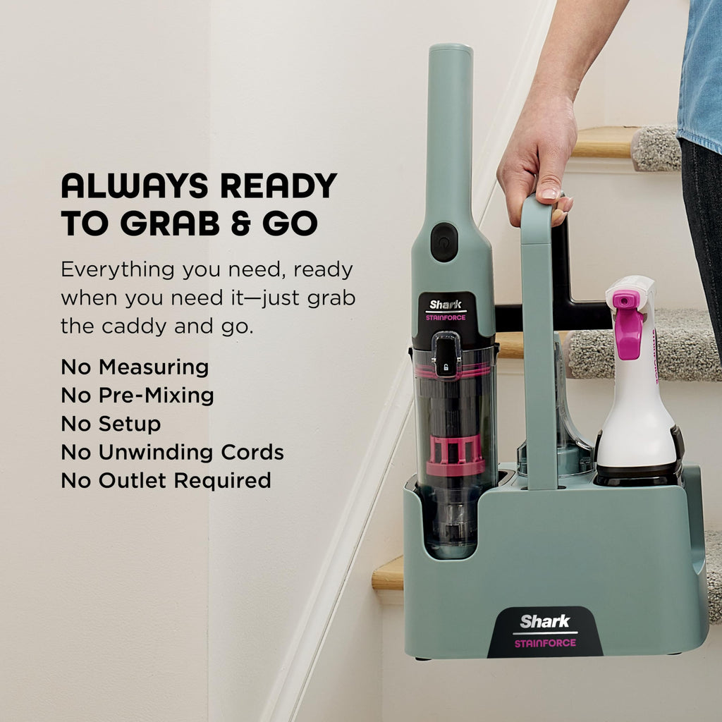 Shark StainForce Cordless Spot Cleaner Dual Activated Spray For Quick Stain Removal Anywhere