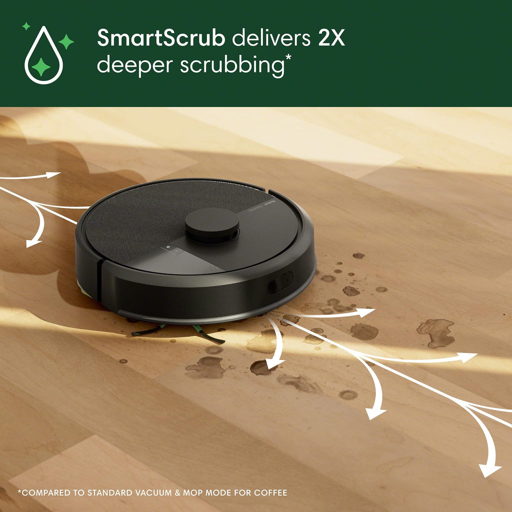 iRobot Roomba 105 Combo Robot Vacuum And Mop - 70X Powerlifting Suction For Deep Cleaning And LiDAR Navigation