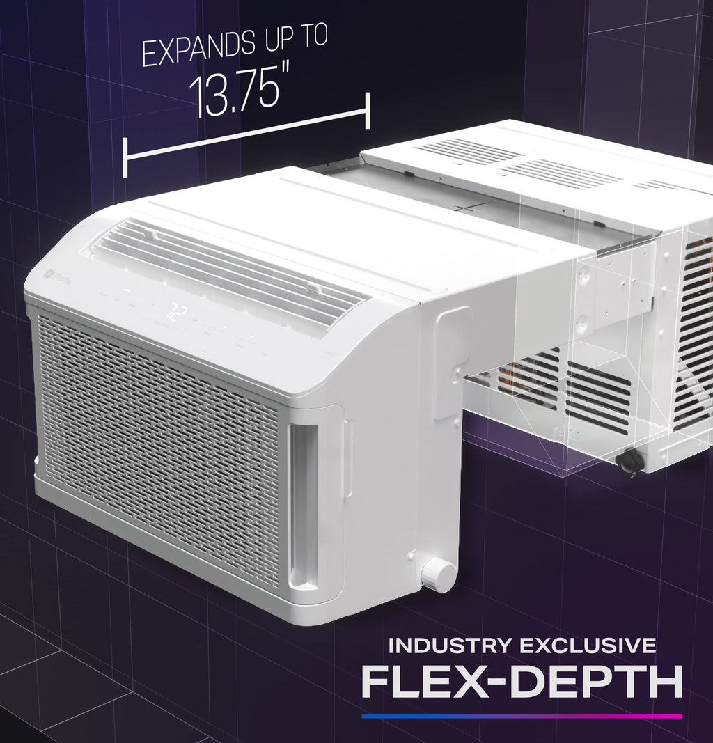 GE Profile ClearView Window Air Conditioner Unit - Ultra Quiet, Energy Efficient Cooling For 350 Sq Ft, Smart Home Ready