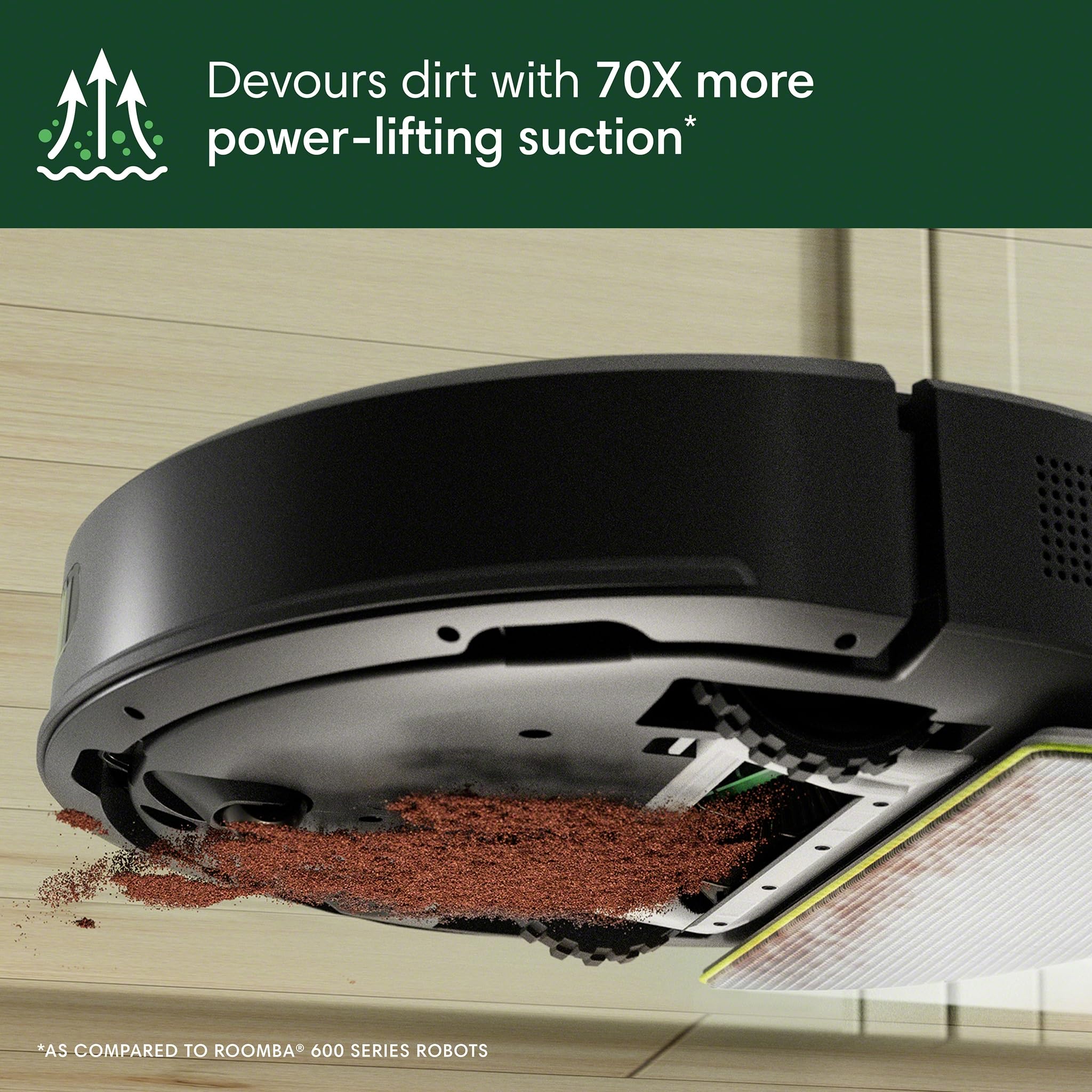 iRobot Roomba 105 Combo Robot Vacuum And Mop - 70X Powerlifting Suction For Deep Cleaning And LiDAR Navigation