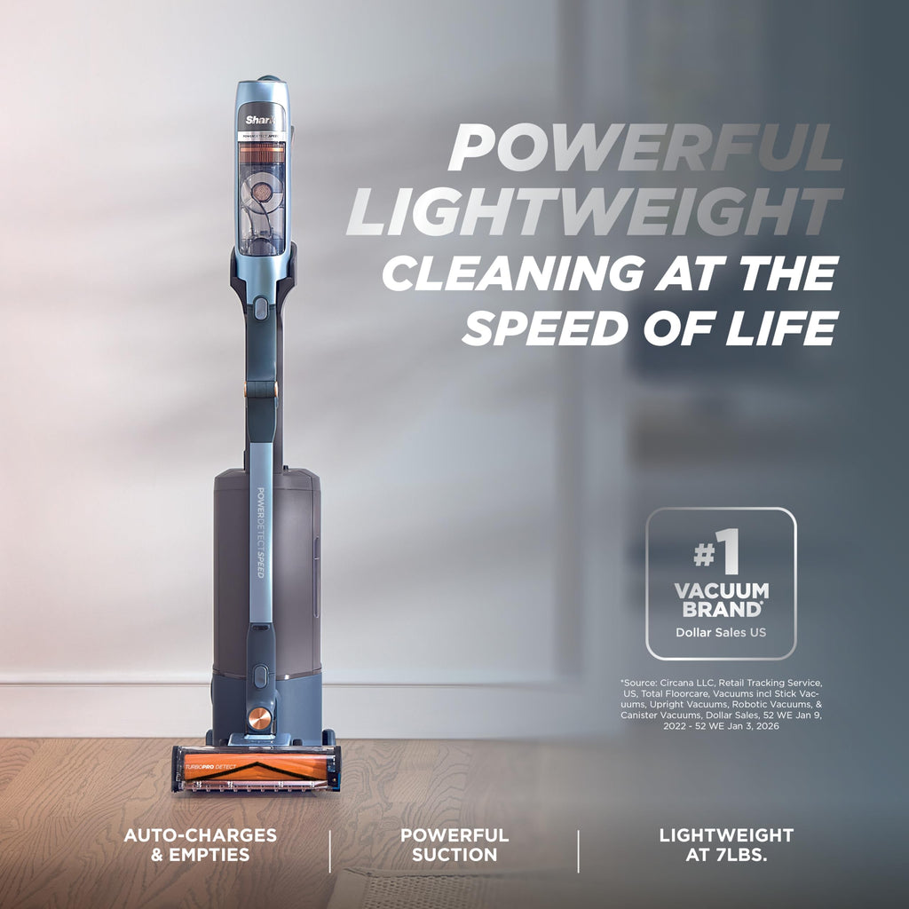 Shark PowerDetect Speed Clean And Empty Vacuum - Auto Empty Cordless Lightweight For Carpet And Hard Floors