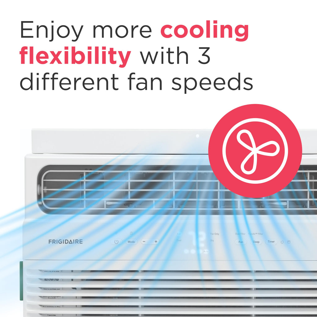 Frigidaire 8000 BTU Smart Window Air Conditioner - WiFi Enabled with Remote, Quiet Operation, Eco Mode