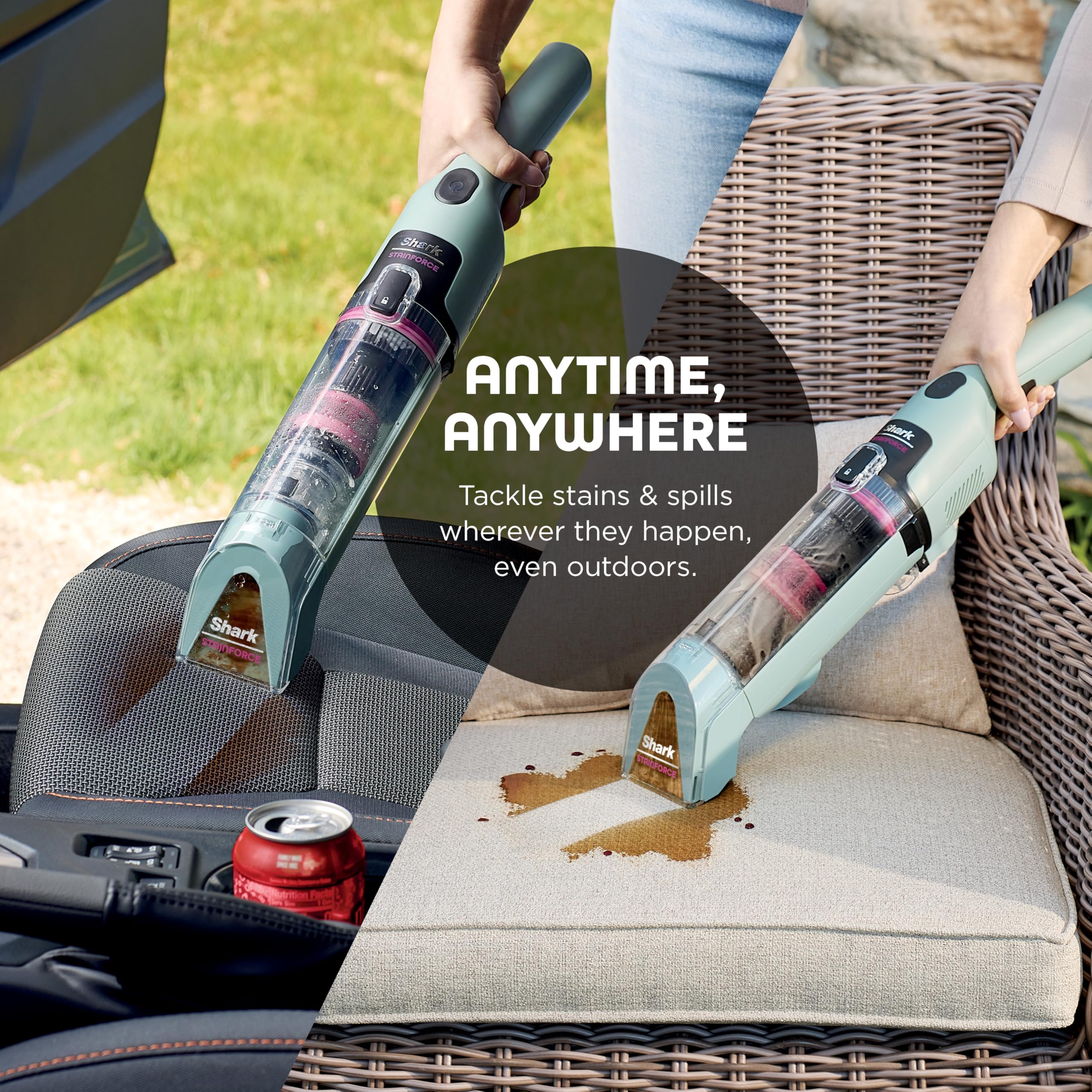 Shark StainForce Cordless Spot Cleaner Dual Activated Spray For Quick Stain Removal Anywhere