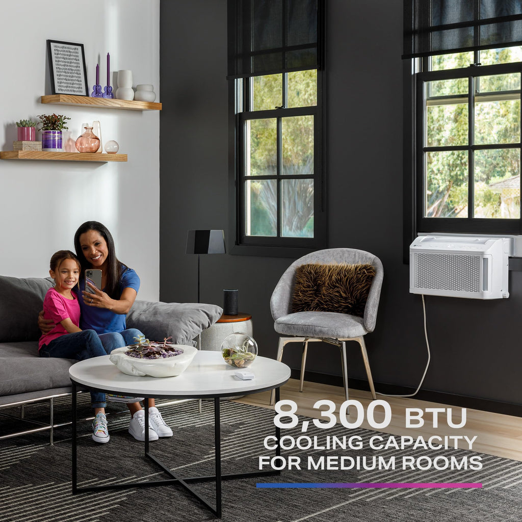 GE Profile ClearView Window Air Conditioner Unit - Ultra Quiet, Energy Efficient Cooling For 350 Sq Ft, Smart Home Ready