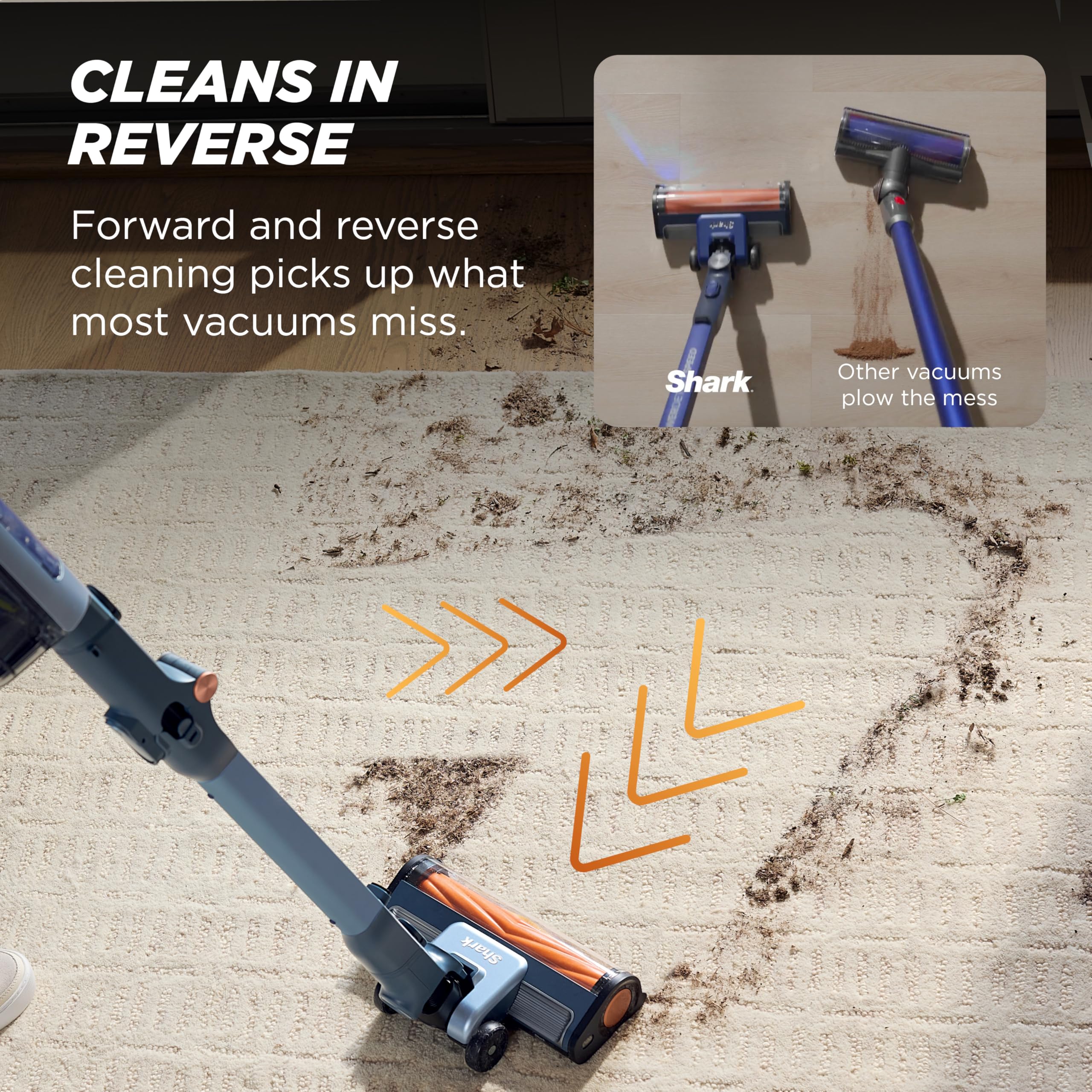 Shark PowerDetect Speed Clean And Empty Vacuum - Auto Empty Cordless Lightweight For Carpet And Hard Floors
