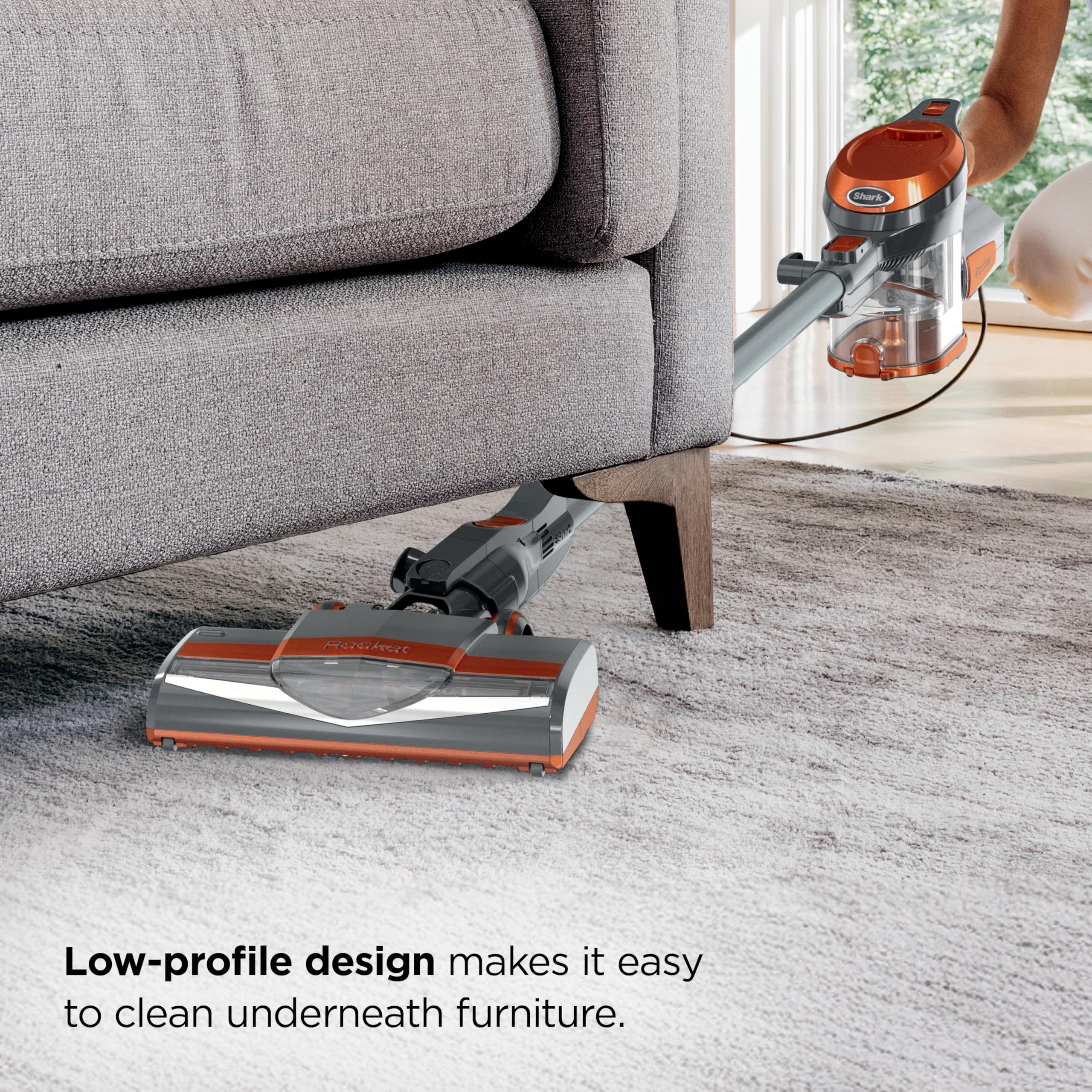 Shark Rocket Ultra Light Corded Stick Vacuum Lightweight 2 In 1 Handheld For Pet Hair And Upholstery