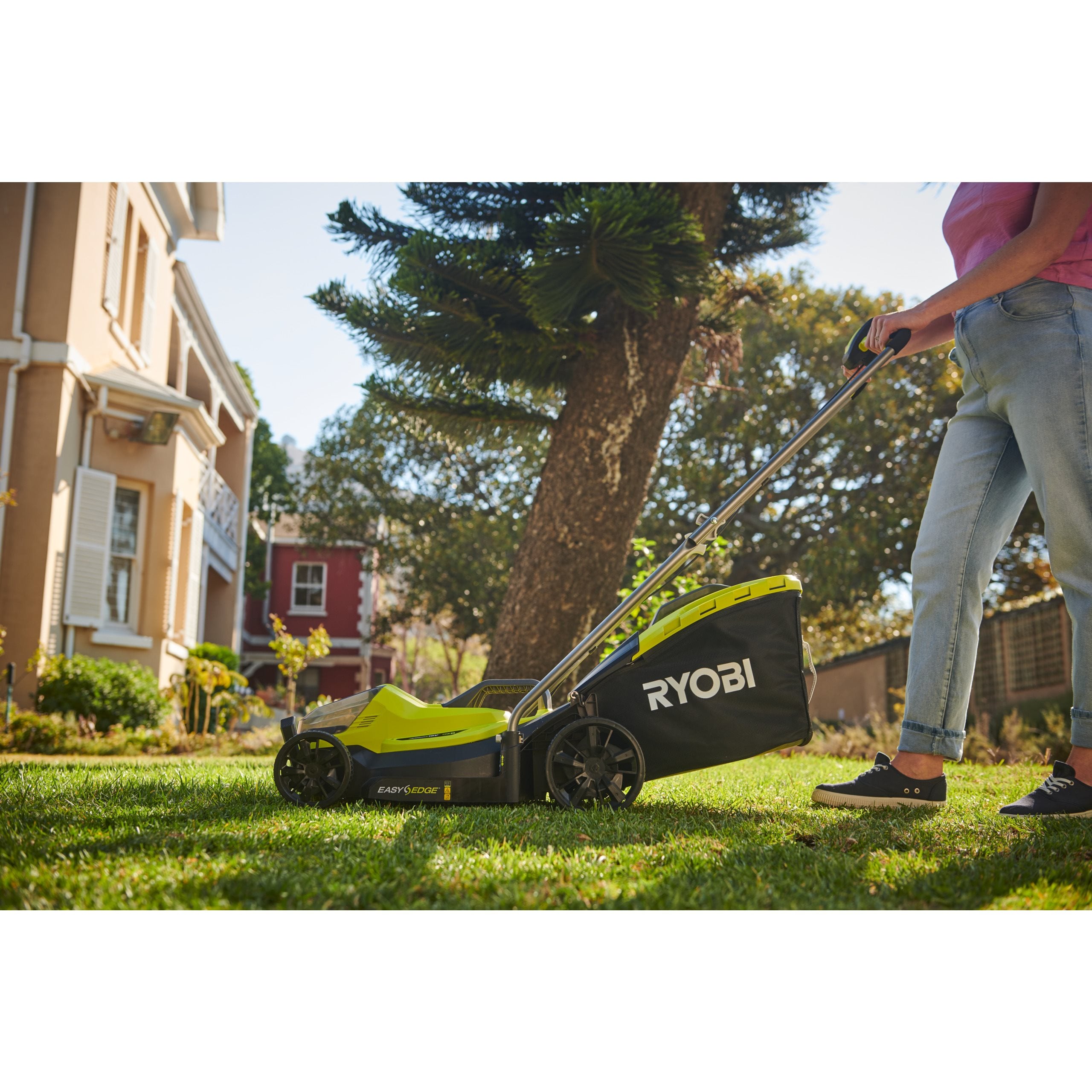 18V ONE+™ Cordless 33cm Lawn Mower & 23cm Grass Trimmer (1 x 5.0Ah)