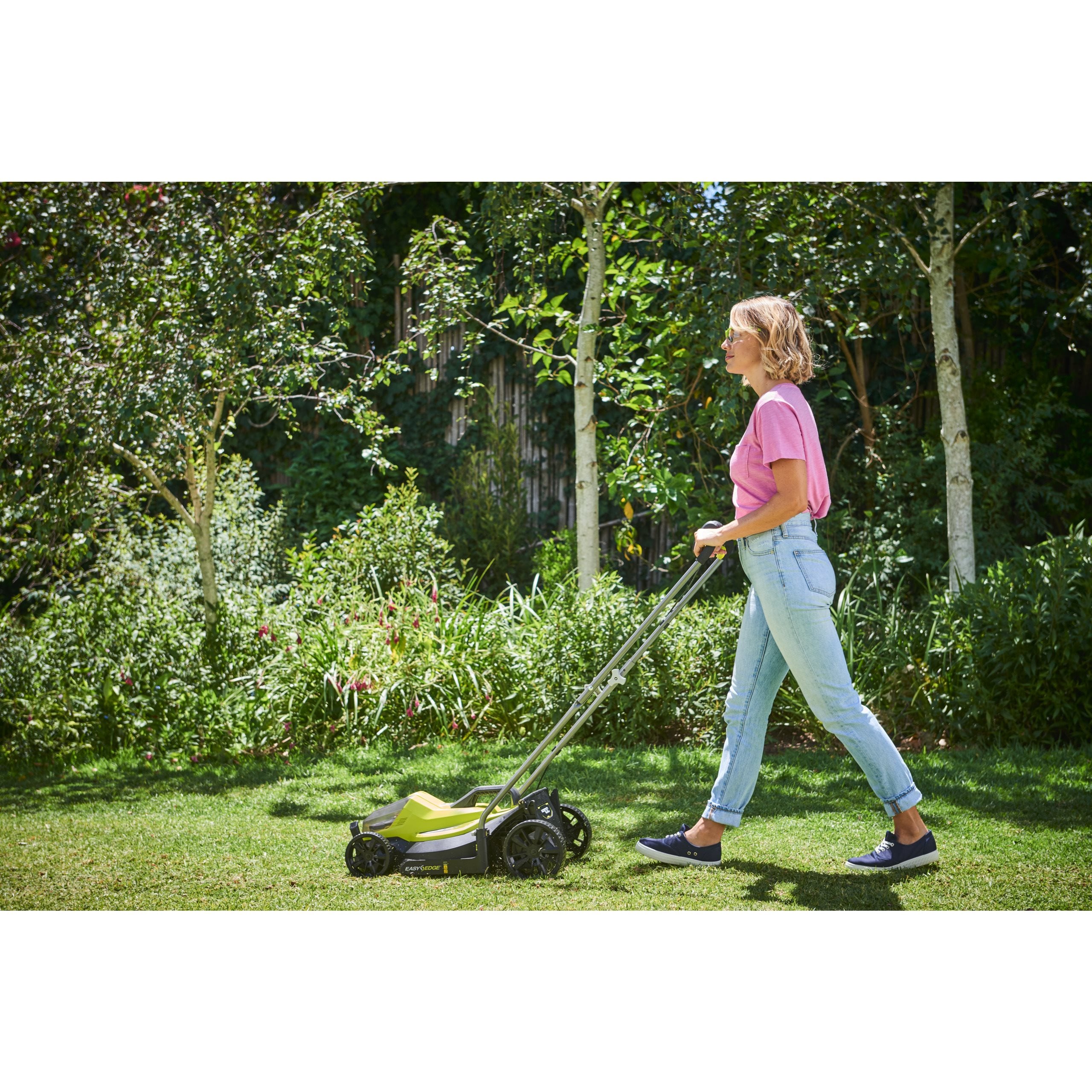 18V ONE+™ Cordless 33cm Lawn Mower & 23cm Grass Trimmer (1 x 5.0Ah)