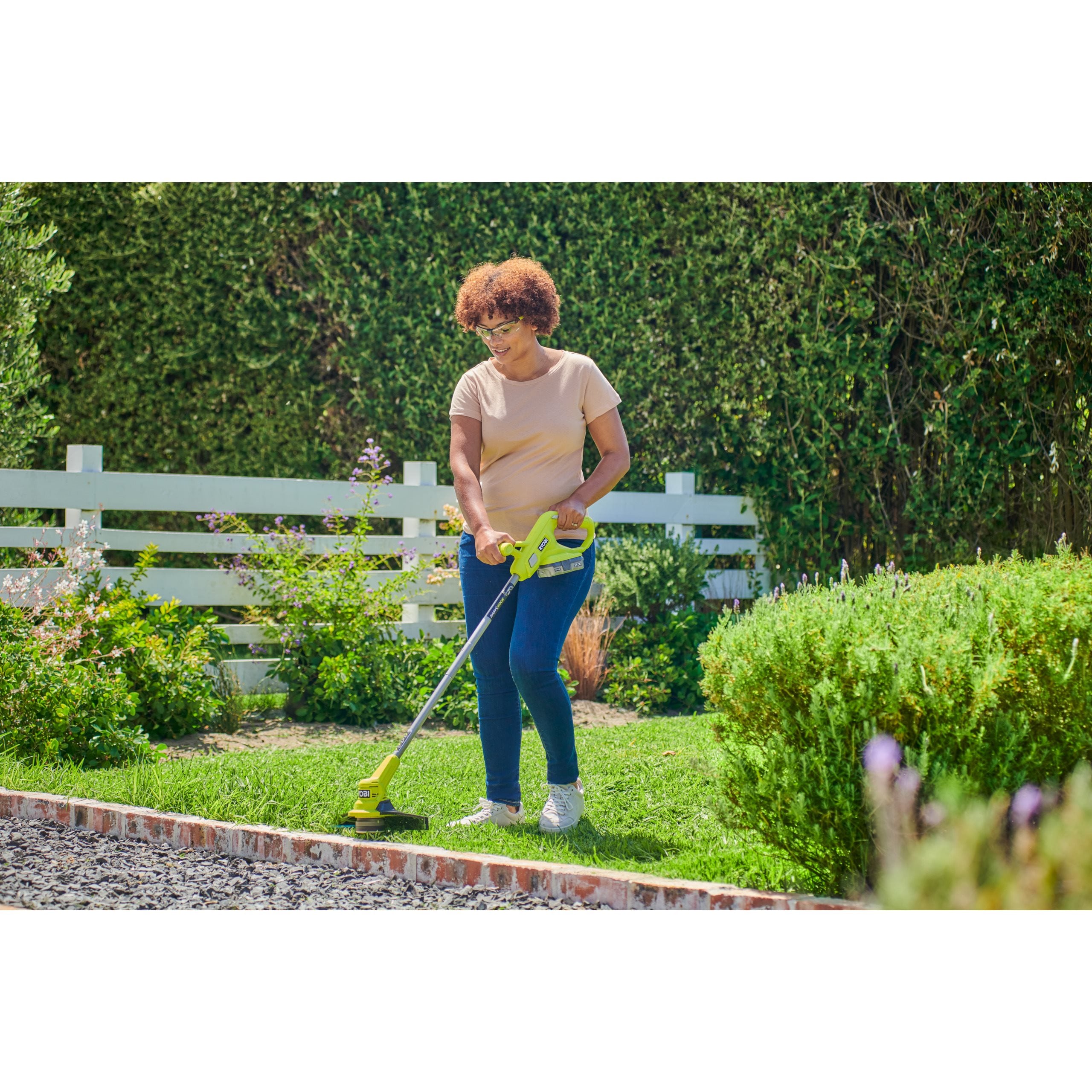 18V ONE+™ Cordless 33cm Lawn Mower & 23cm Grass Trimmer (1 x 5.0Ah)