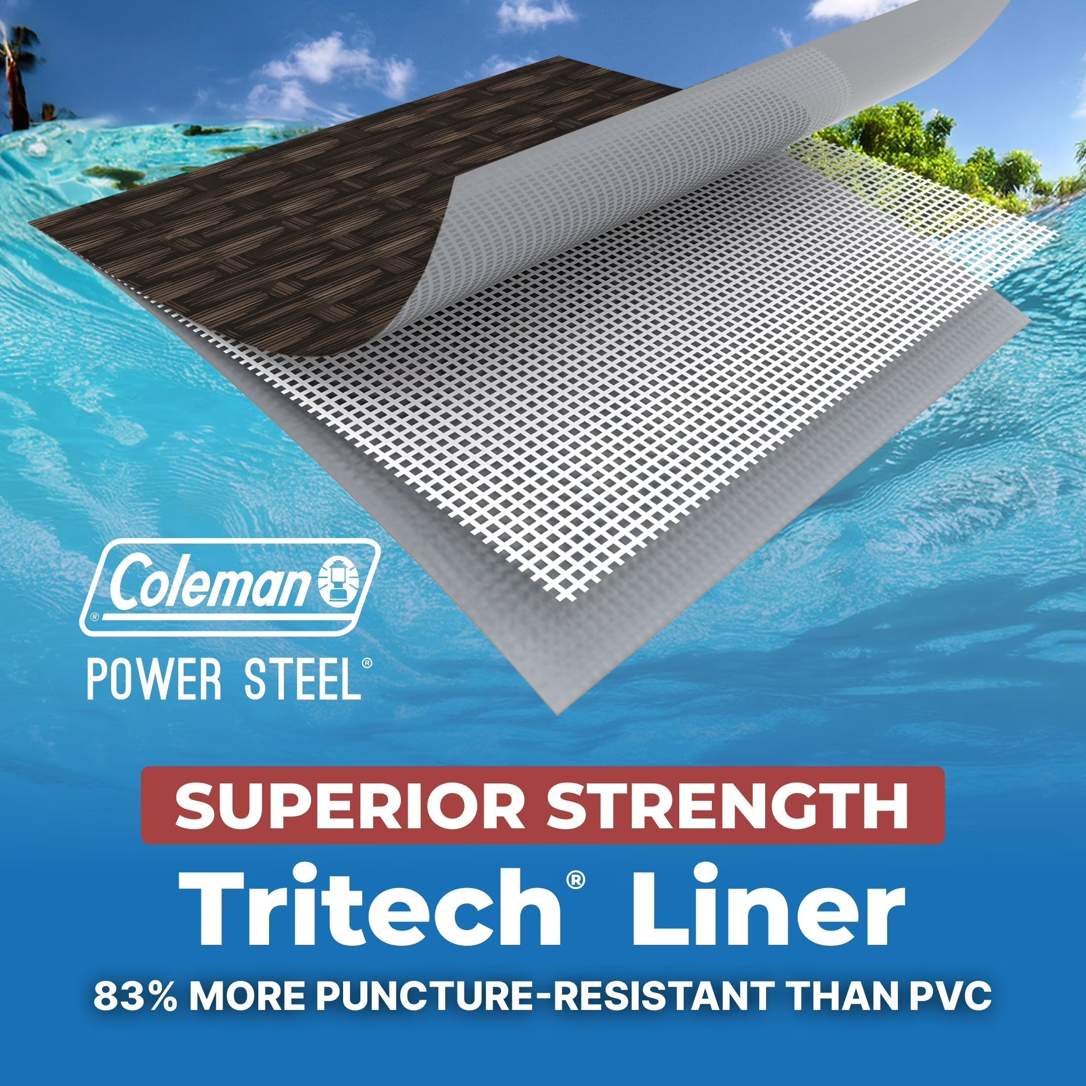 Coleman Power Steel 18ft Round Above Ground Pool Set - Durable Metal Frame For Long Lasting Family Fun
