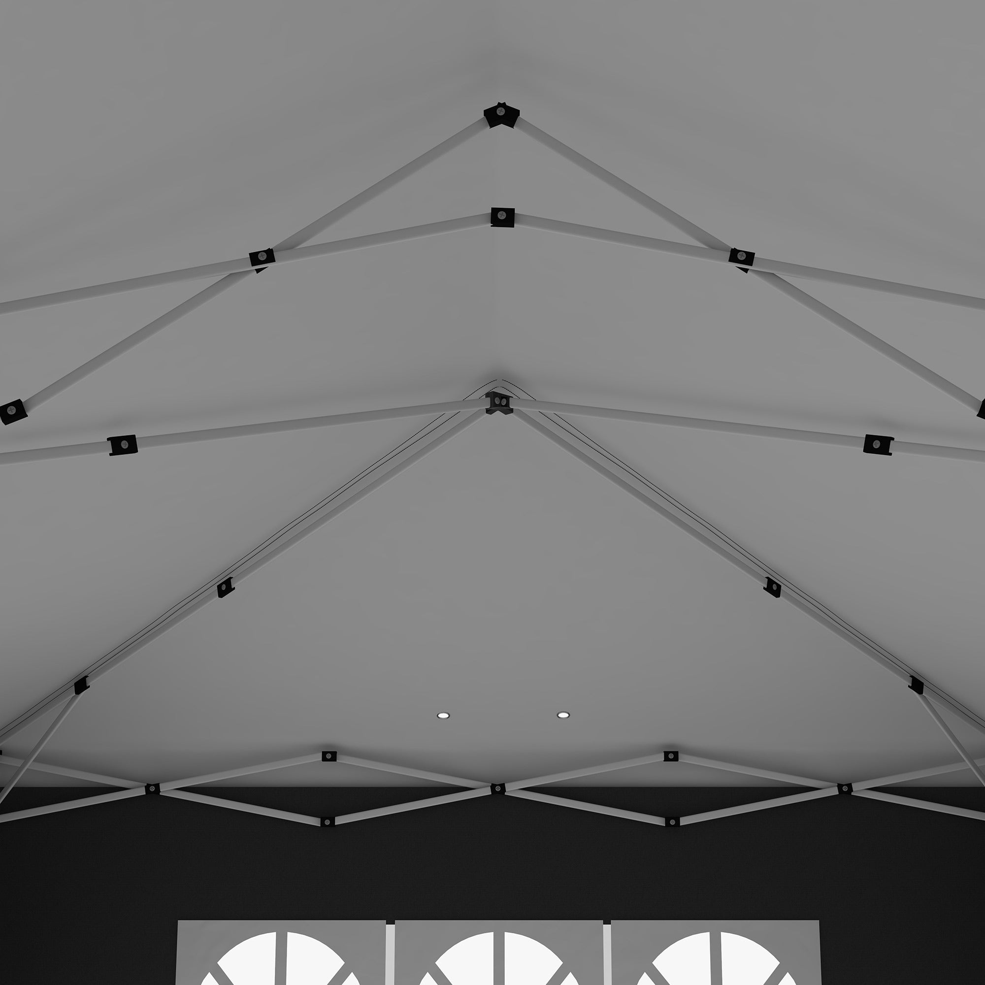 3 x 6m Garden Pop Up Gazebo, Wedding Party Tent with Sidewalls, Windows, Carry Bag, Black